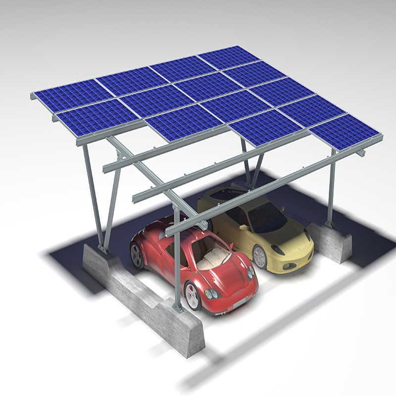 Sistema fotovoltaico per posto auto coperto